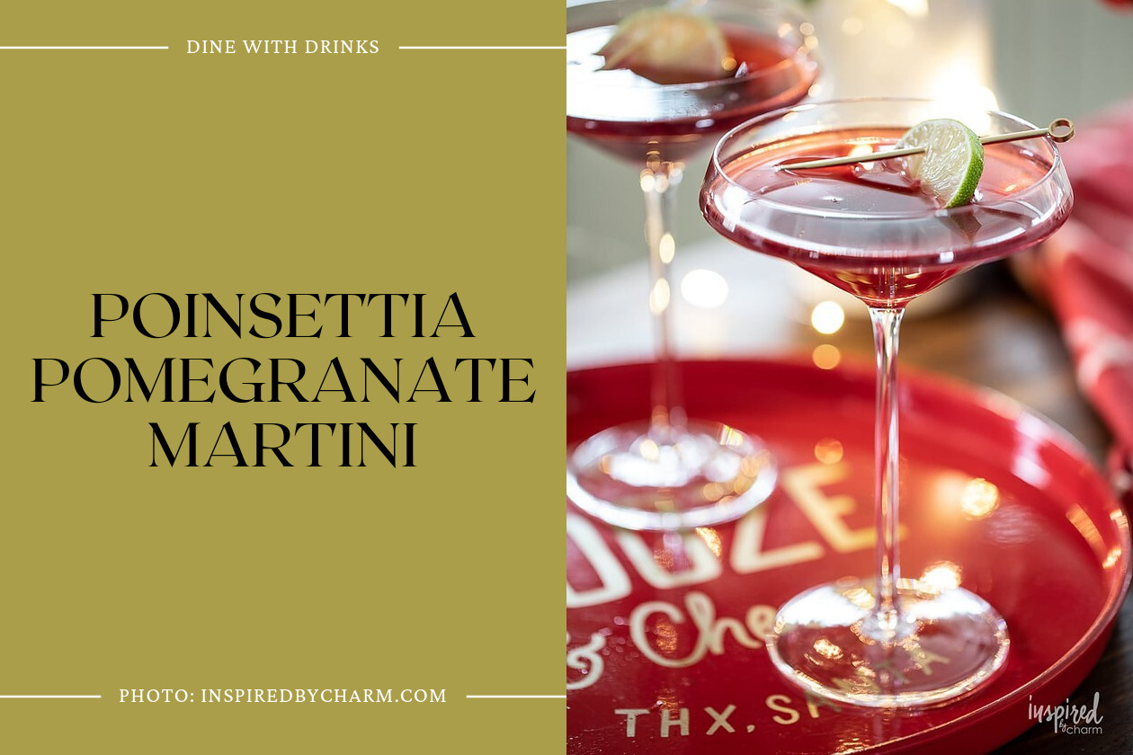 Poinsettia Pomegranate Martini