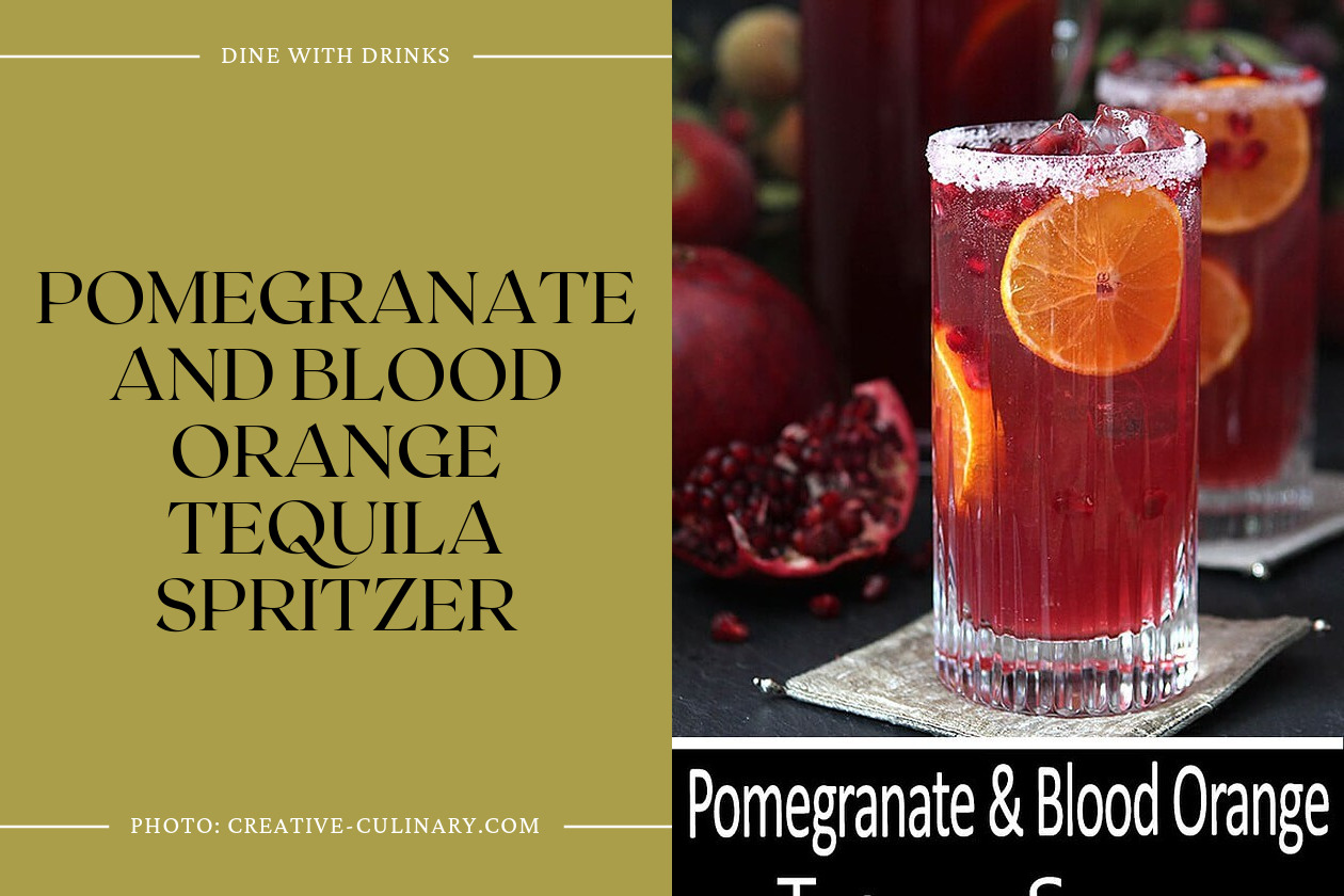 Pomegranate And Blood Orange Tequila Spritzer