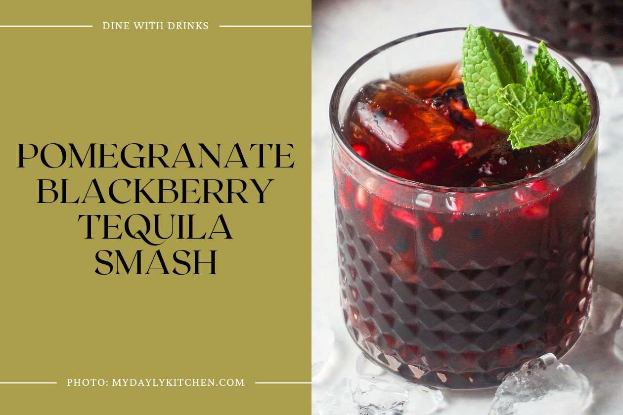 Pomegranate Blackberry Tequila Smash