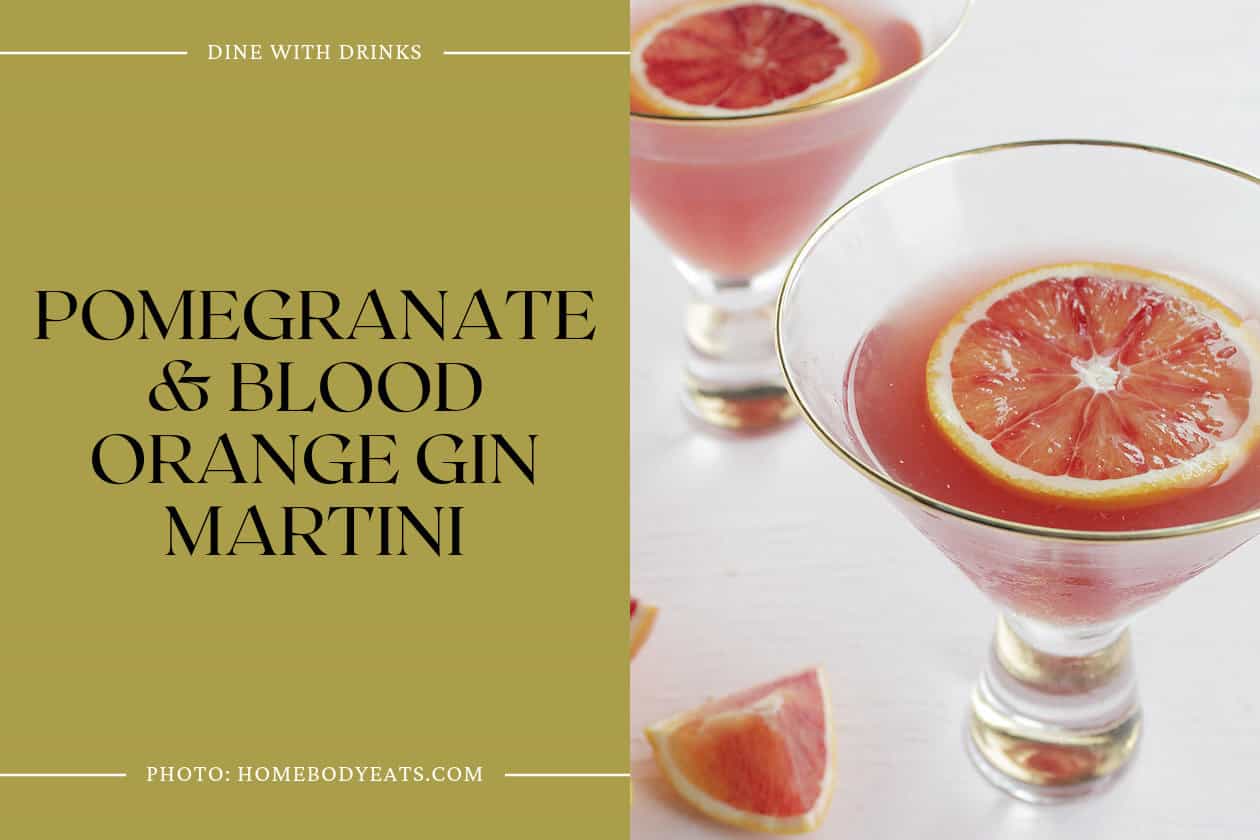 Pomegranate & Blood Orange Gin Martini