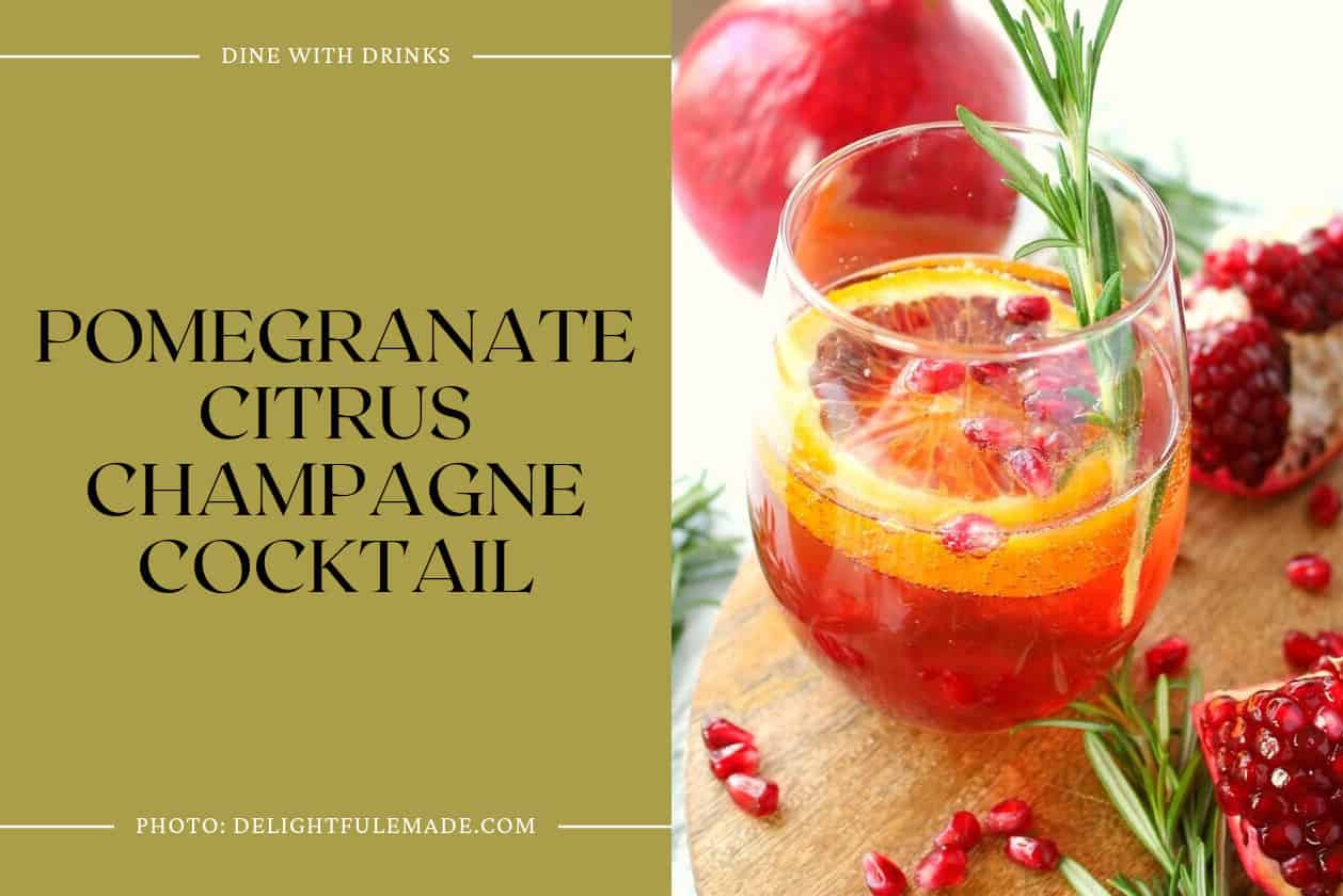 Pomegranate Citrus Champagne Cocktail