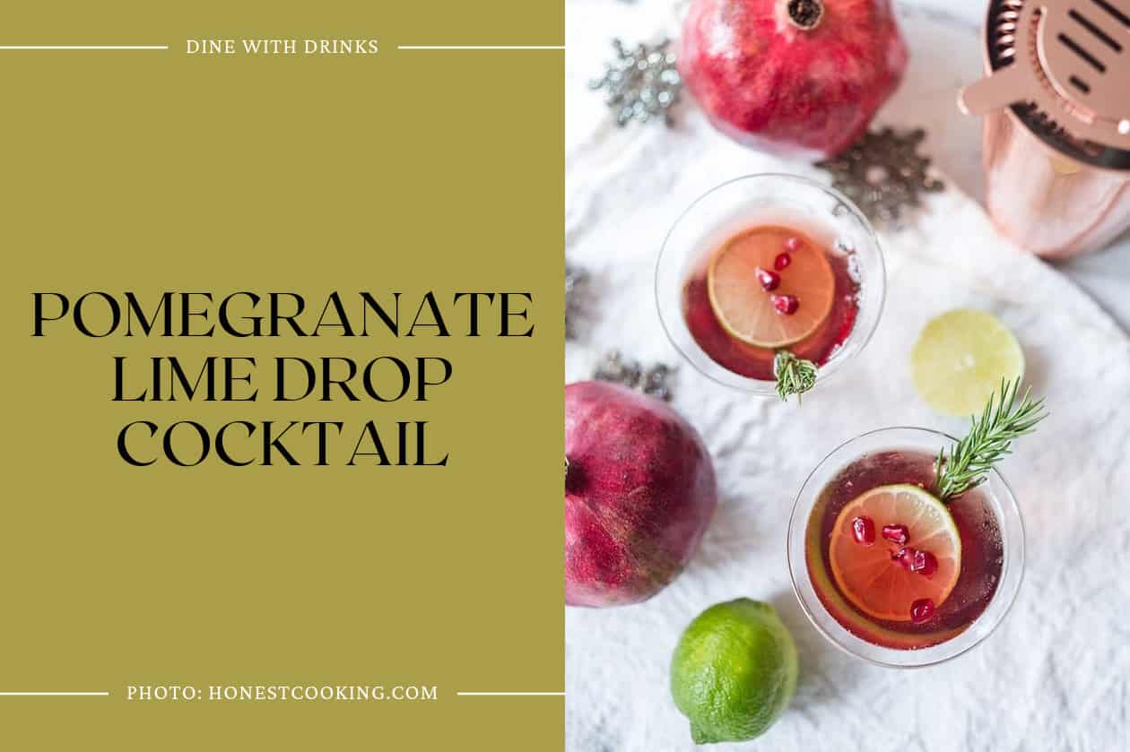 Pomegranate Lime Drop Cocktail