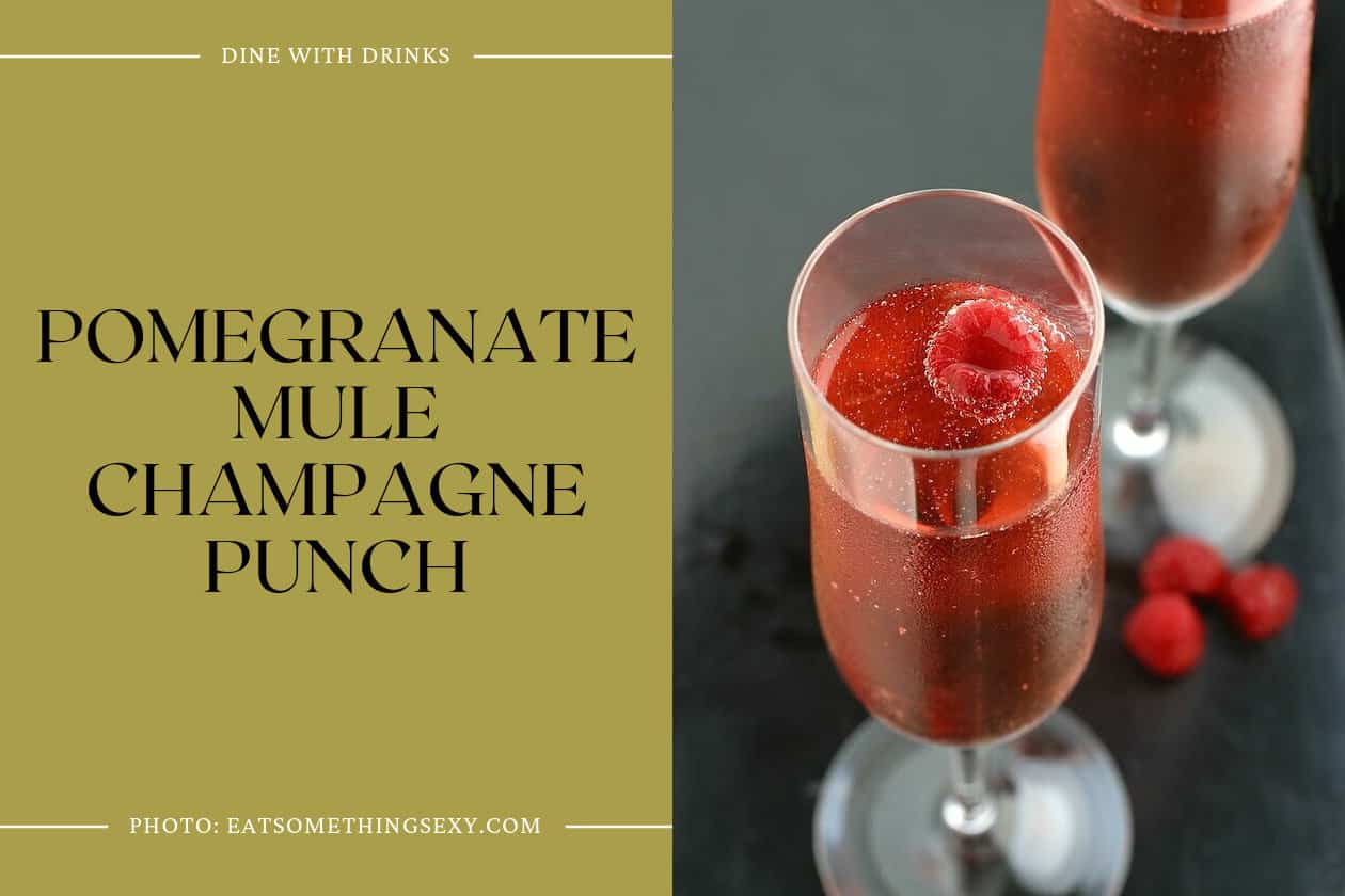 Pomegranate Mule Champagne Punch