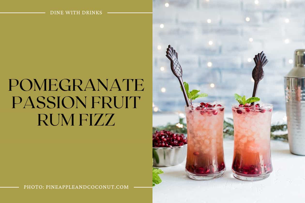 Pomegranate Passion Fruit Rum Fizz