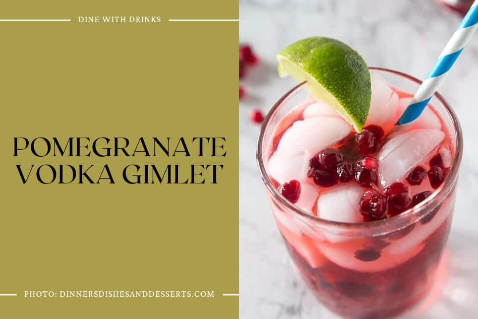 Pomegranate Vodka Gimlet
