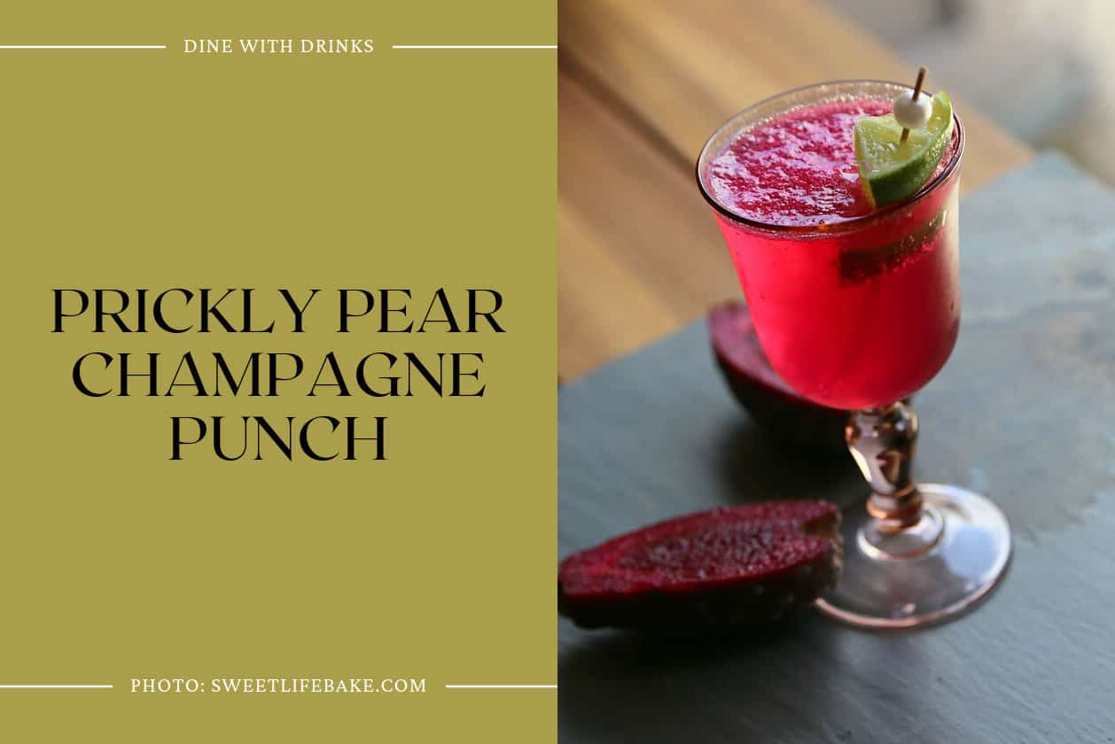 Prickly Pear Champagne Punch