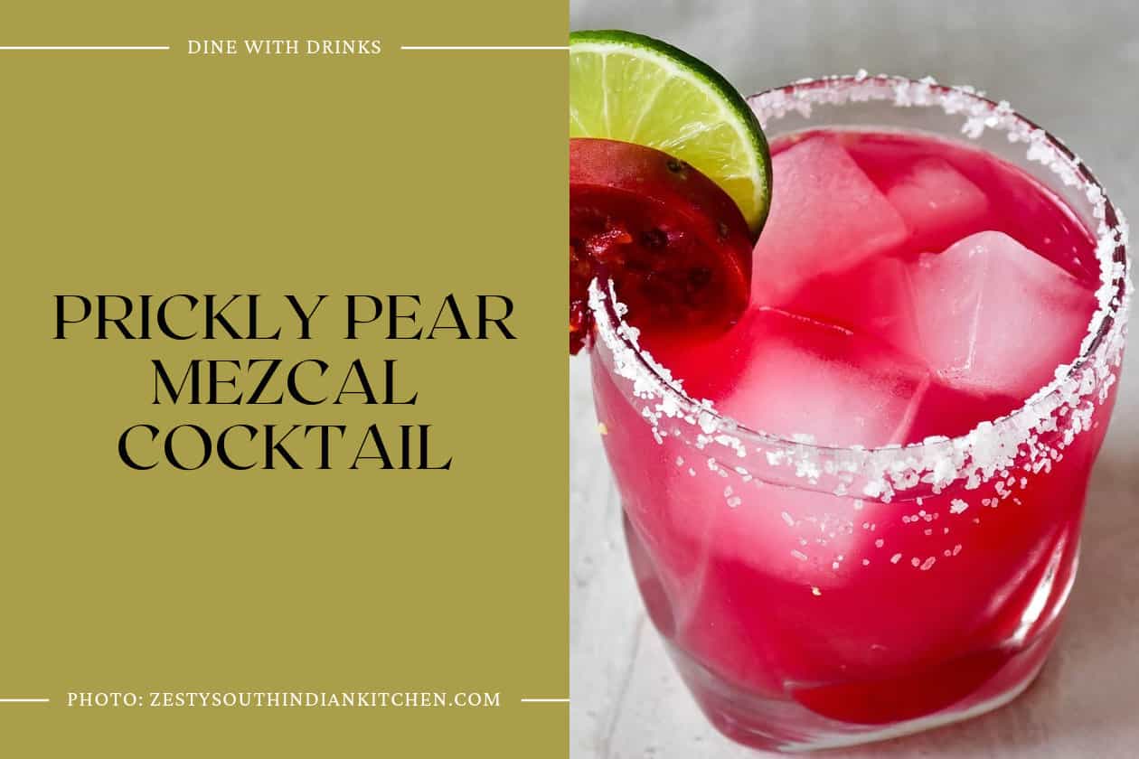 Prickly Pear Mezcal Cocktail