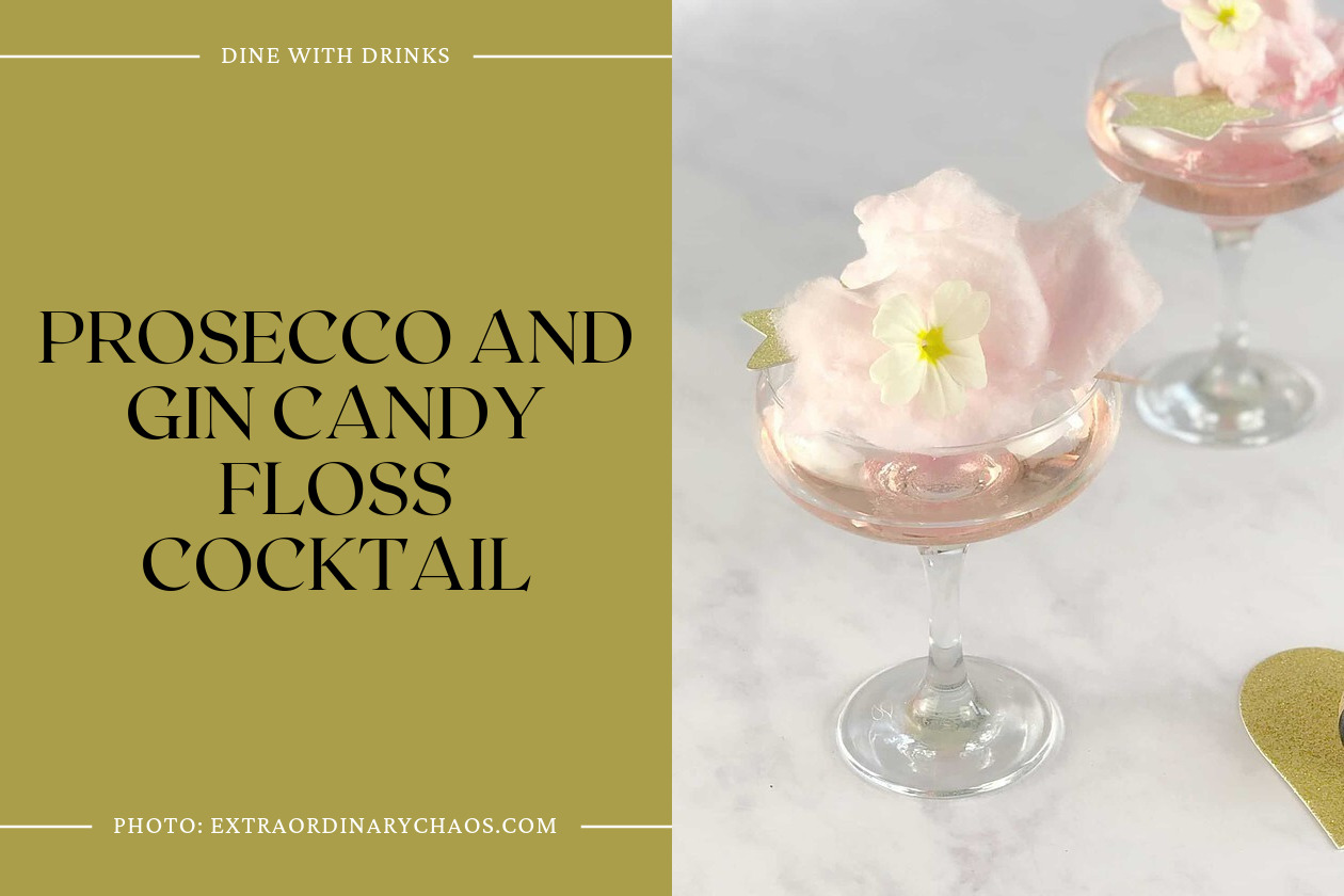 Prosecco And Gin Candy Floss Cocktail