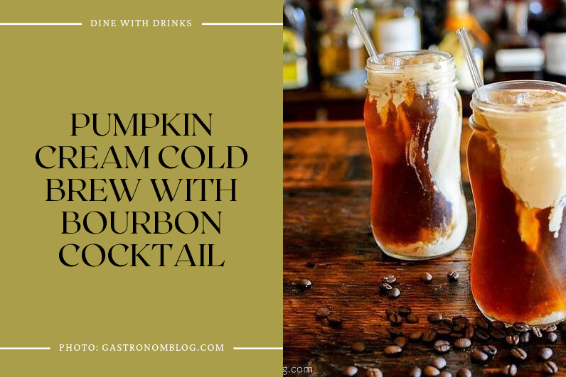 Pumpkin Cream Cold Brew With Bourbon Cocktail