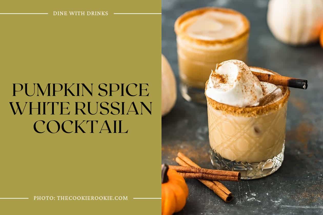 Pumpkin Spice White Russian Cocktail