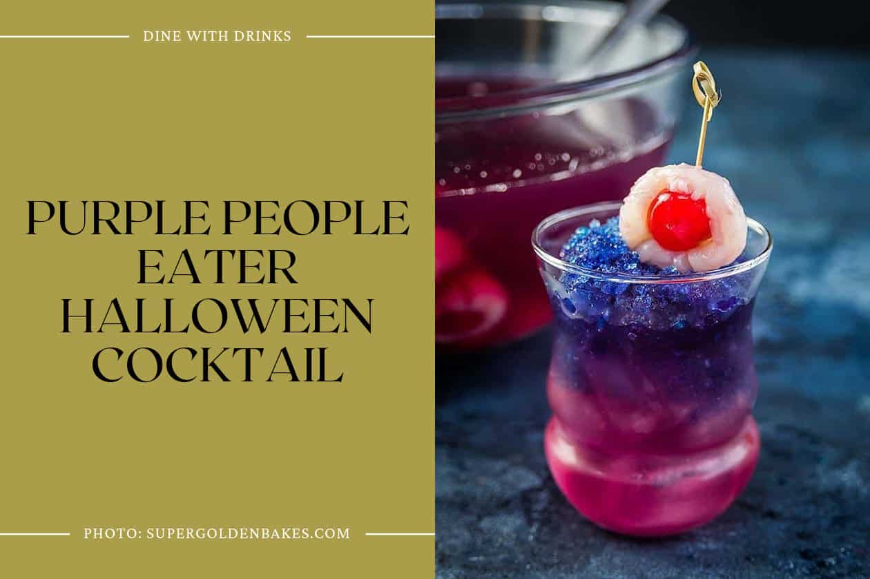 Purple People Eater Halloween Cocktail