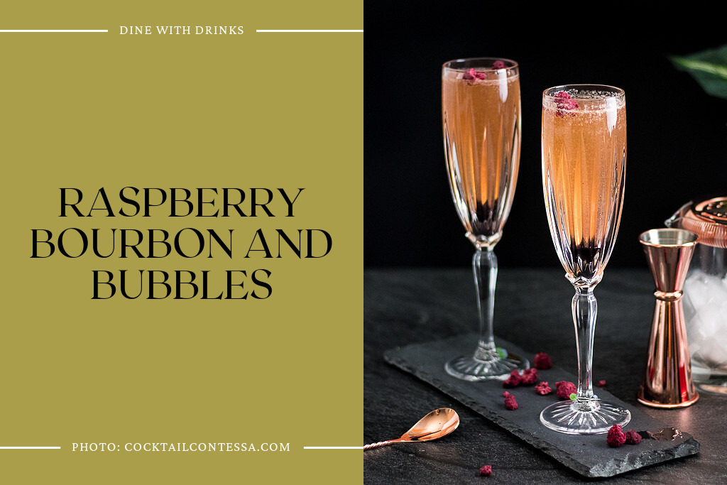 Raspberry Bourbon And Bubbles