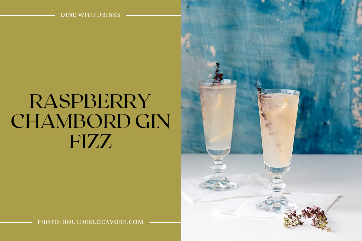 Raspberry Chambord Gin Fizz