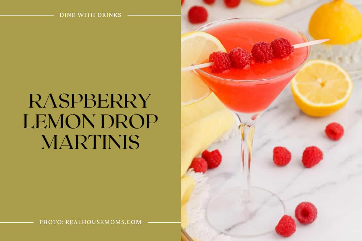 Raspberry Lemon Drop Martinis