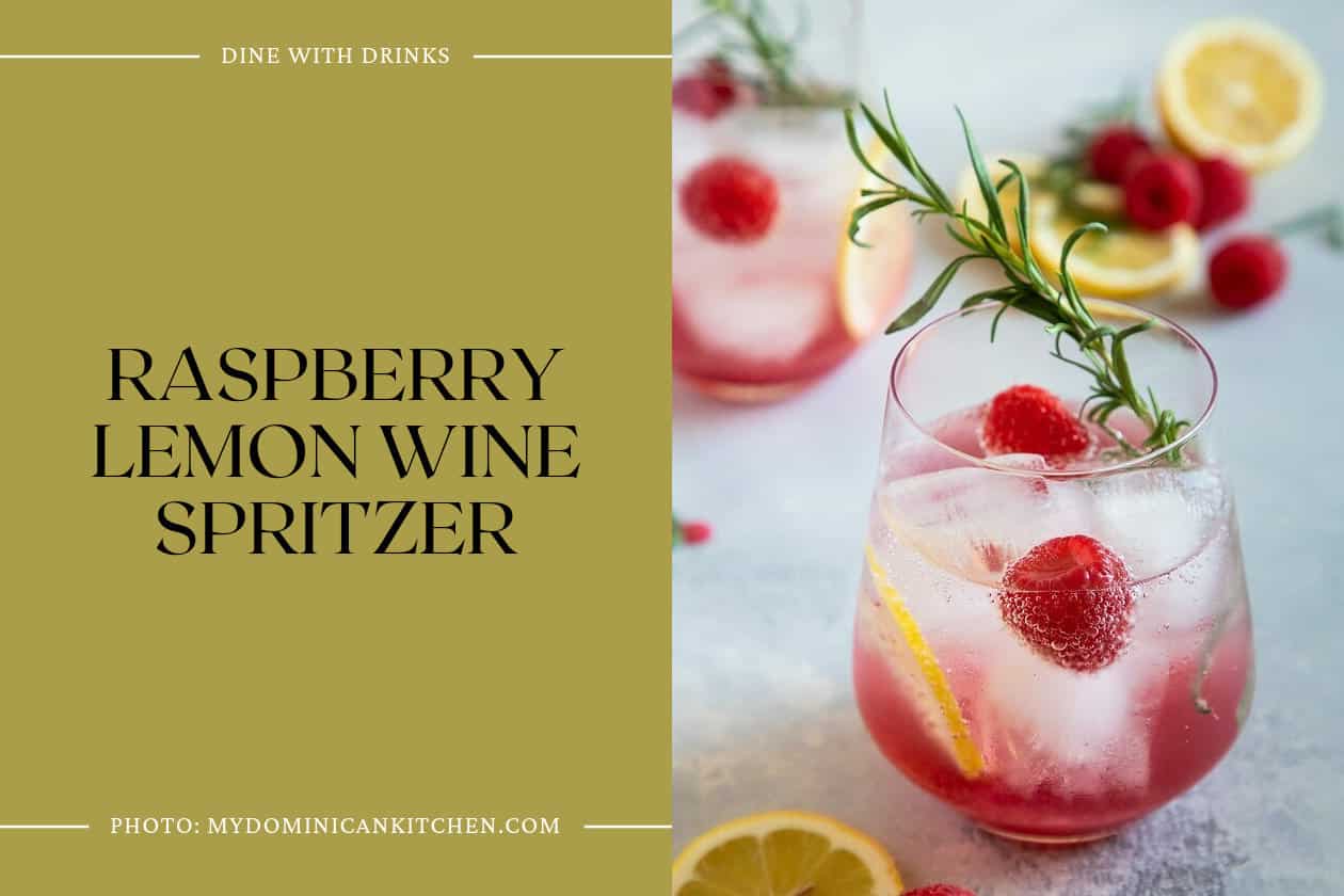 Raspberry Lemon Wine Spritzer