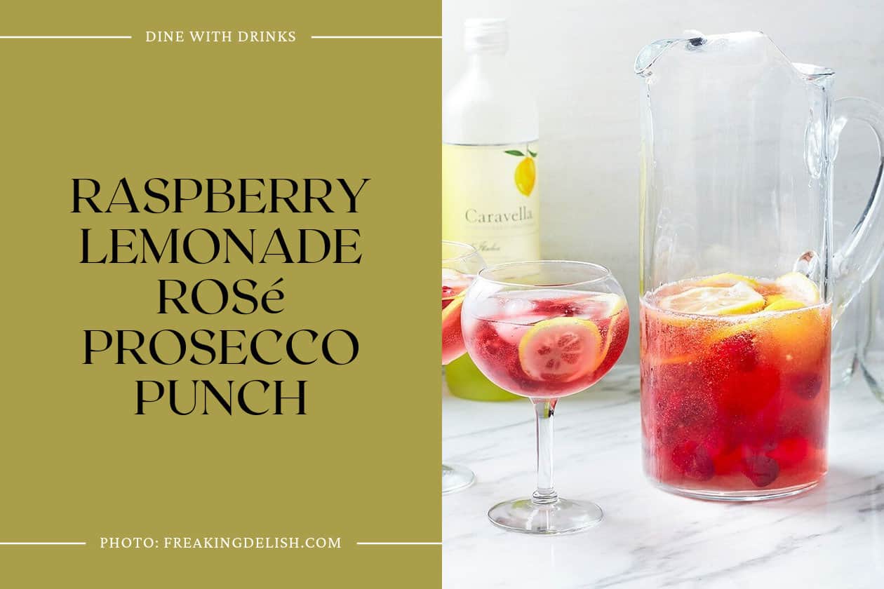 Raspberry Lemonade Rosé Prosecco Punch