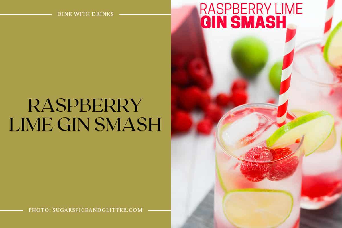 Raspberry Lime Gin Smash