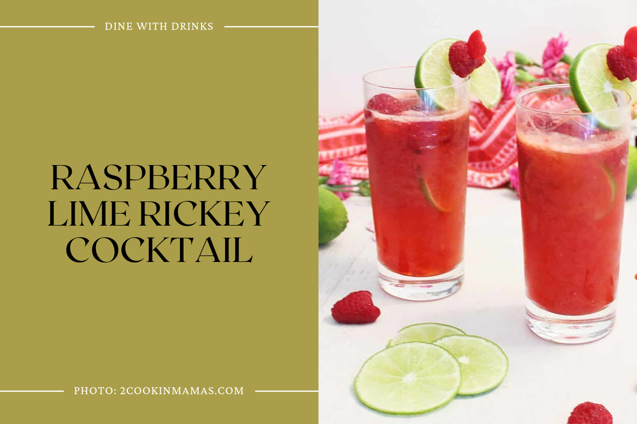 Raspberry Lime Rickey Cocktail