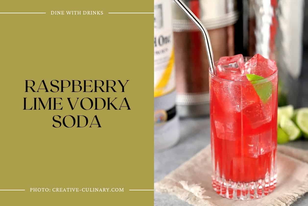 Raspberry Lime Vodka Soda