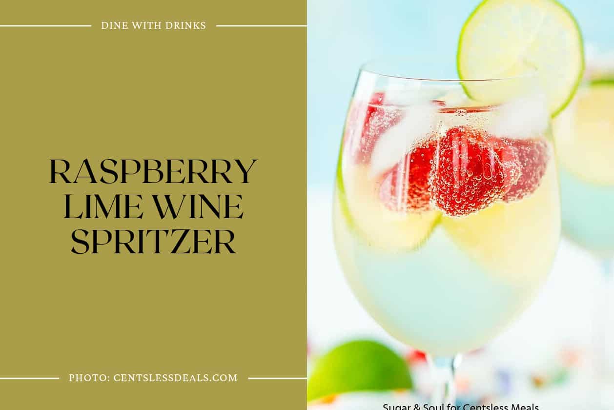Raspberry Lime Wine Spritzer