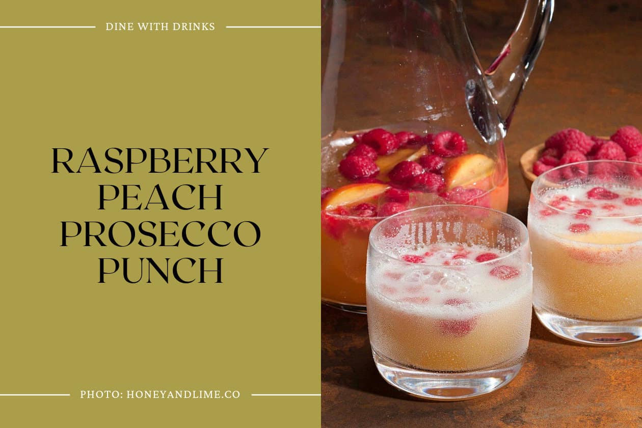 Raspberry Peach Prosecco Punch