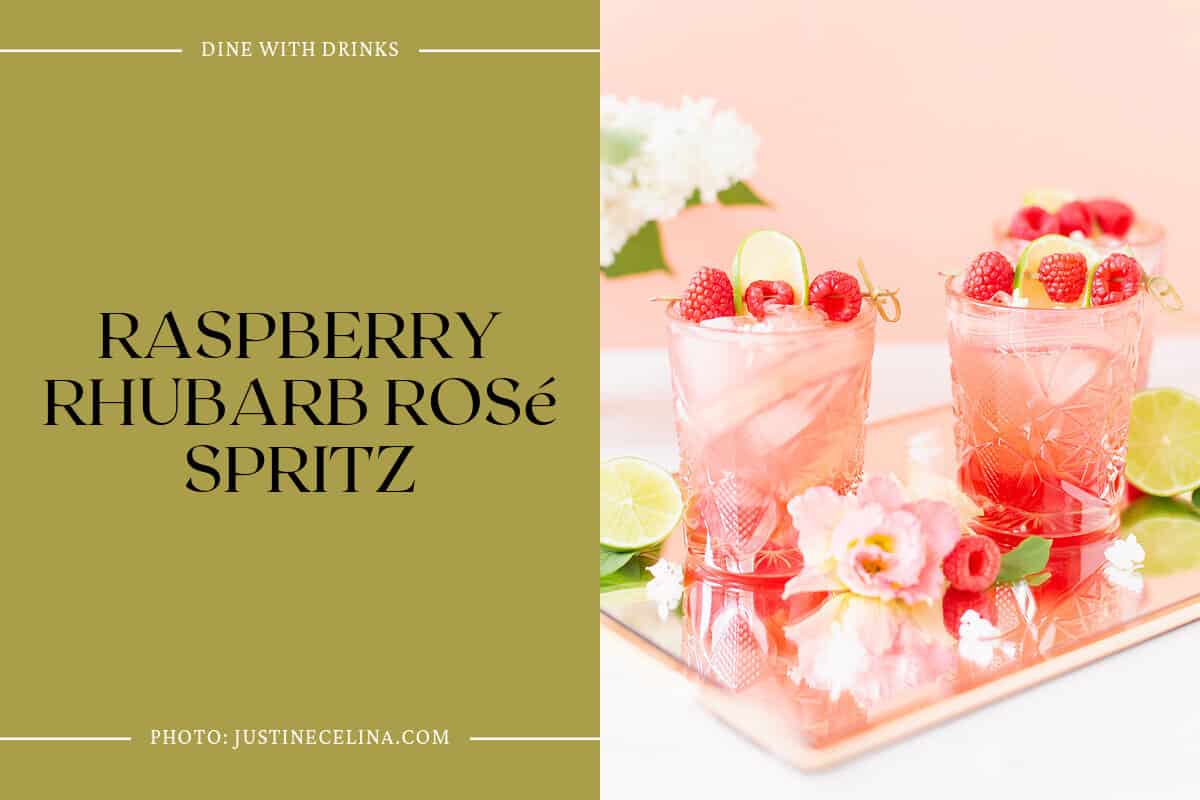 Raspberry Rhubarb Rosé Spritz