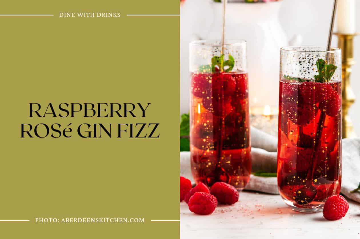 Raspberry Rosé Gin Fizz