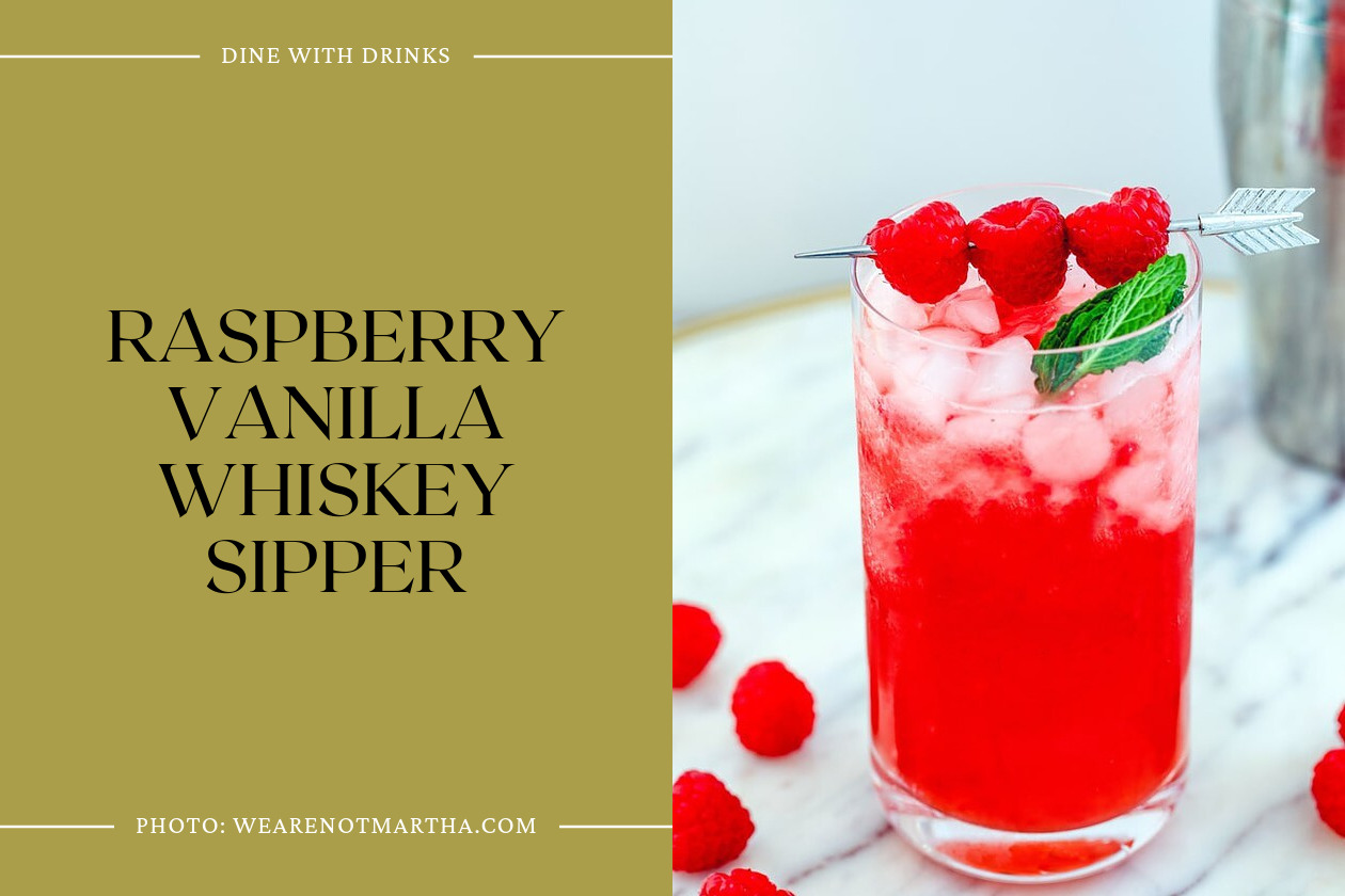 Raspberry Vanilla Whiskey Sipper