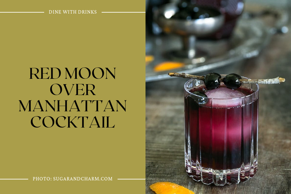 Red Moon Over Manhattan Cocktail