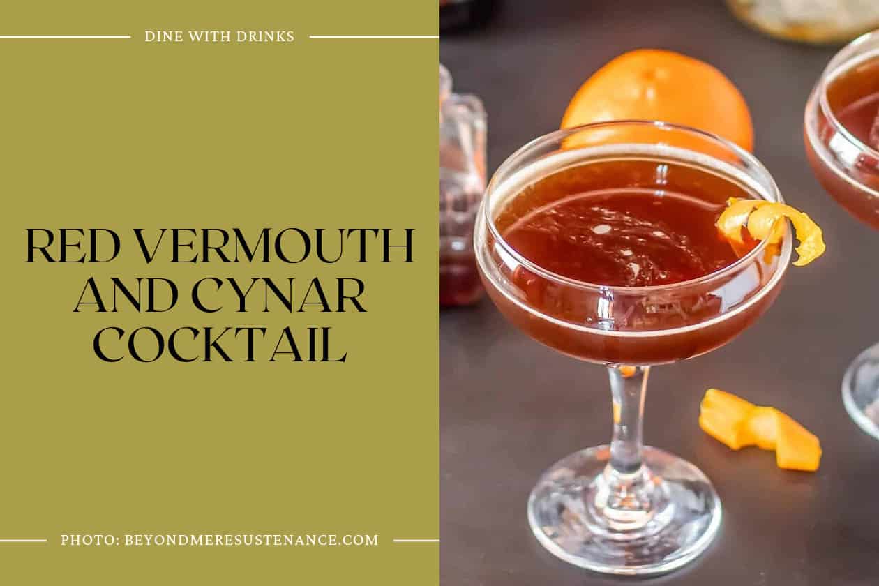 Red Vermouth And Cynar Cocktail