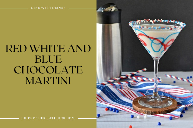 Red White And Blue Chocolate Martini
