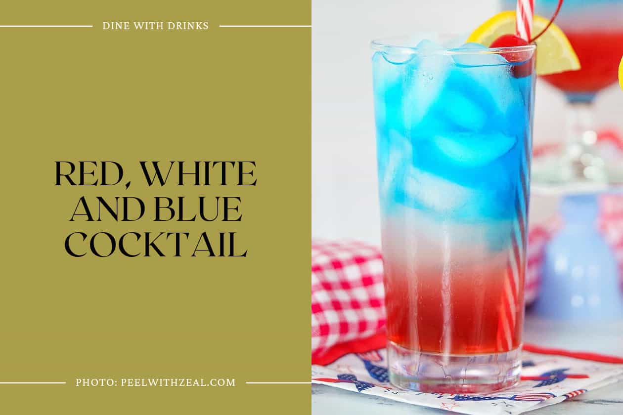 Red, White And Blue Cocktail
