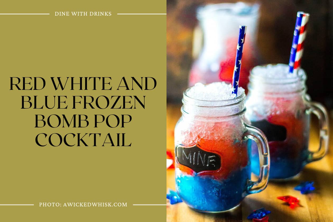 Red White And Blue Frozen Bomb Pop Cocktail