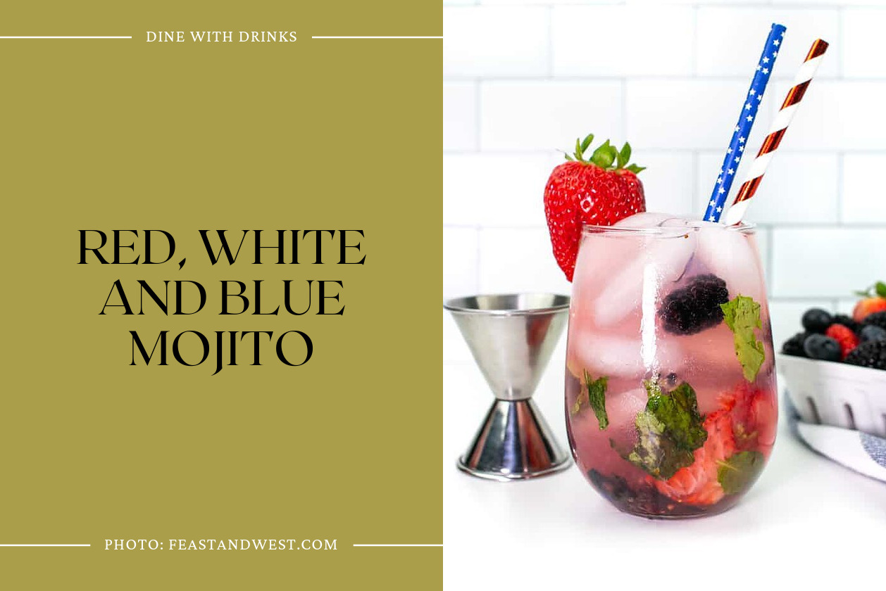 Red, White And Blue Mojito