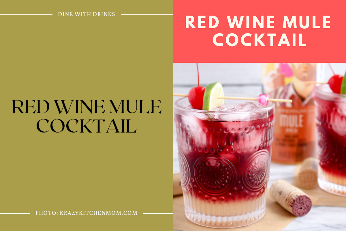Red Wine Mule Cocktail