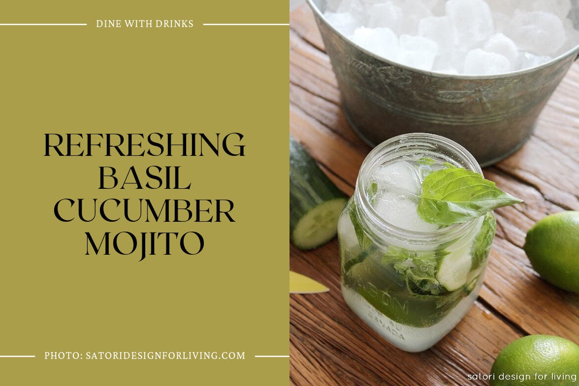 Refreshing Basil Cucumber Mojito
