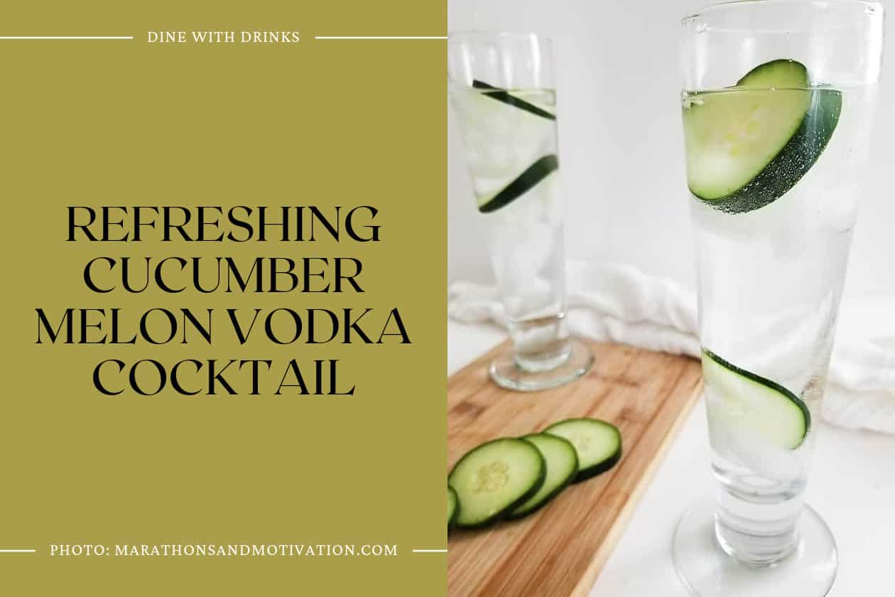 Refreshing Cucumber Melon Vodka Cocktail