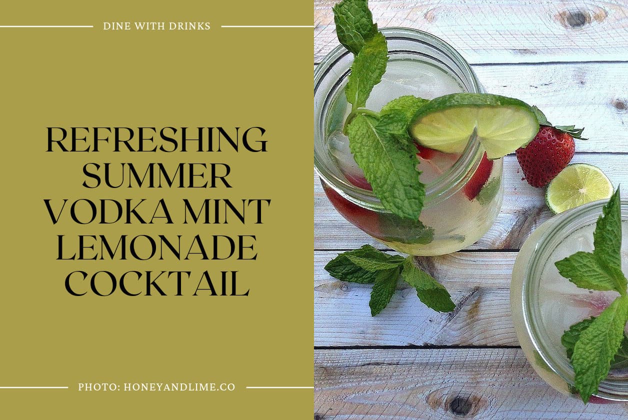 Refreshing Summer Vodka Mint Lemonade Cocktail