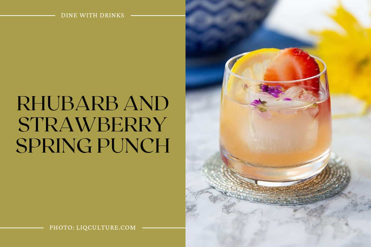 Rhubarb And Strawberry Spring Punch