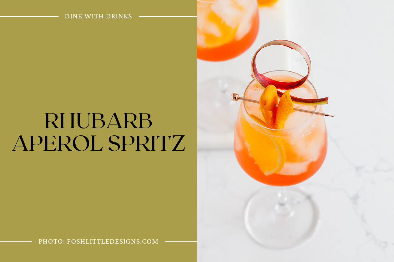 Rhubarb Aperol Spritz