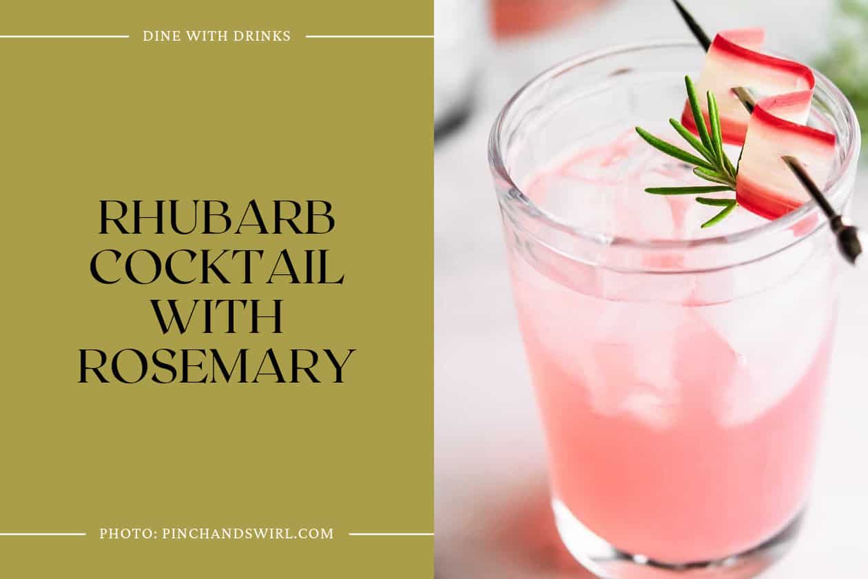 Rhubarb Cocktail With Rosemary