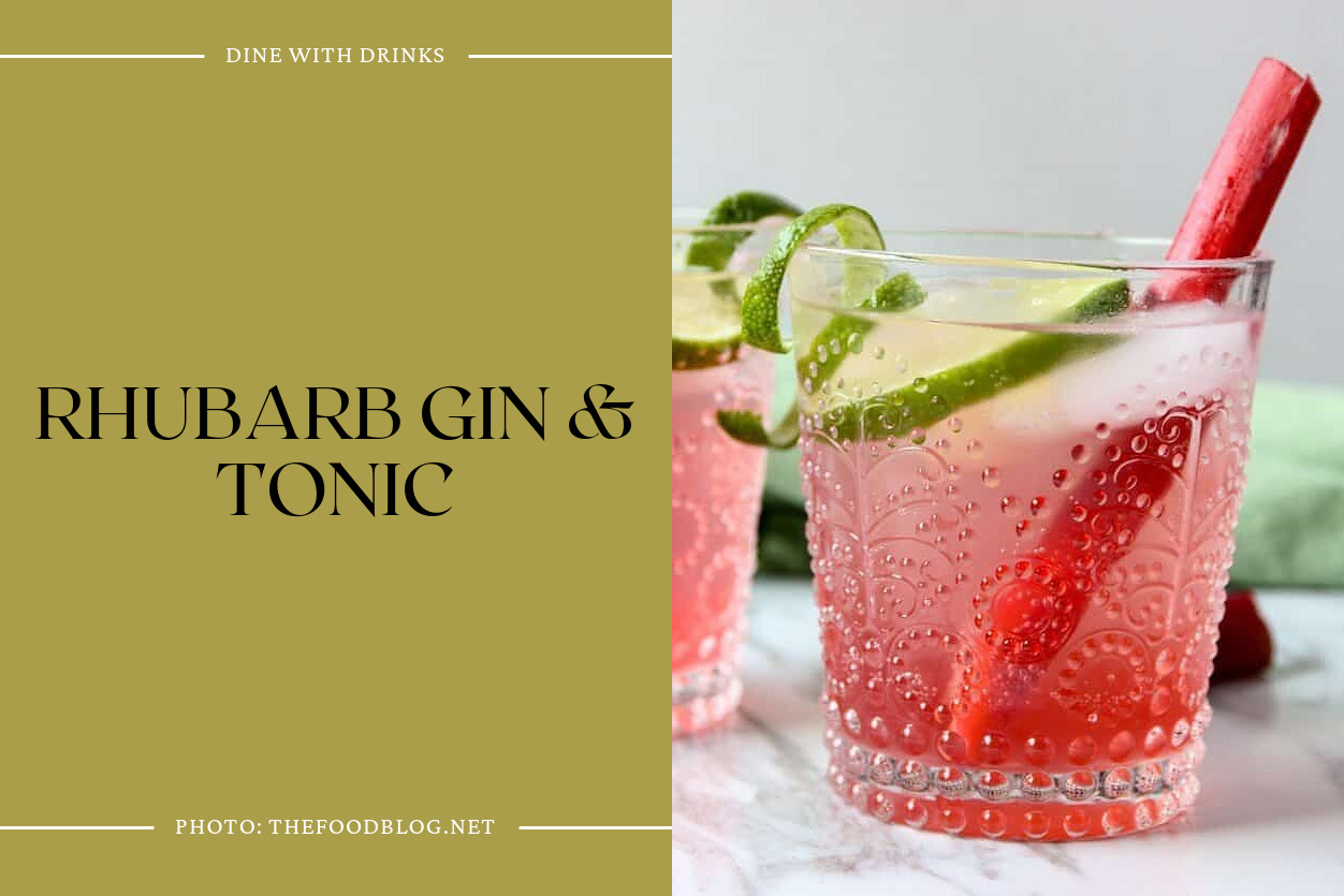 Rhubarb Gin & Tonic