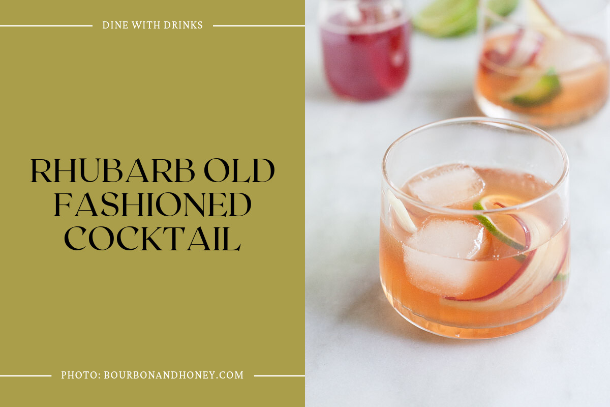 Rhubarb Old Fashioned Cocktail