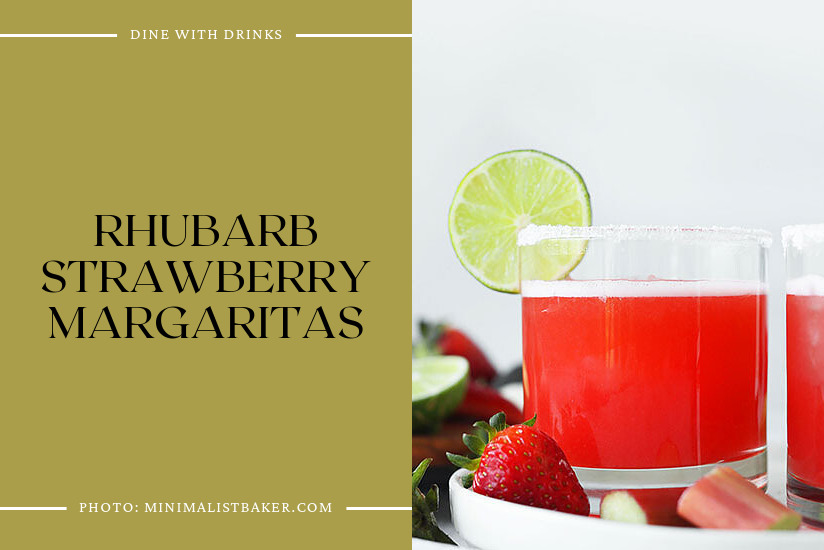 Rhubarb Strawberry Margaritas