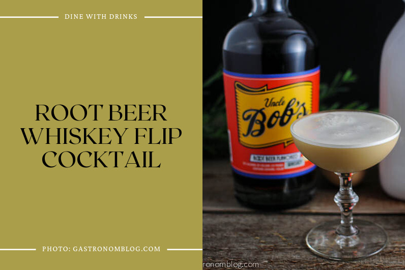 Root Beer Whiskey Flip Cocktail
