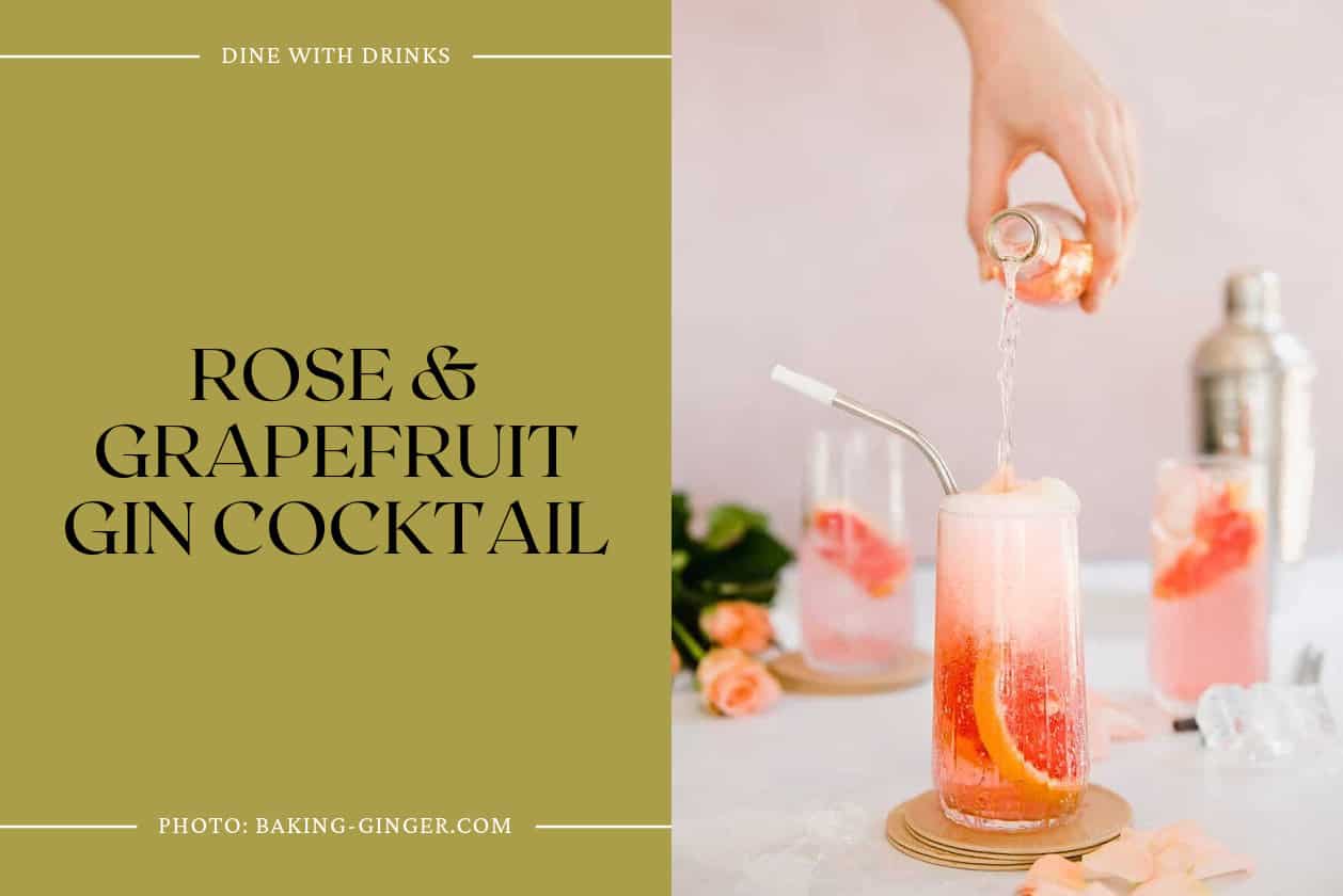 Rose & Grapefruit Gin Cocktail