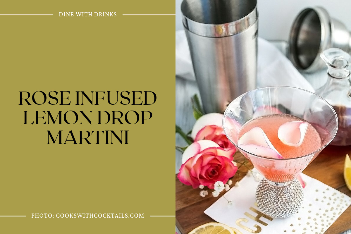 Rose Infused Lemon Drop Martini