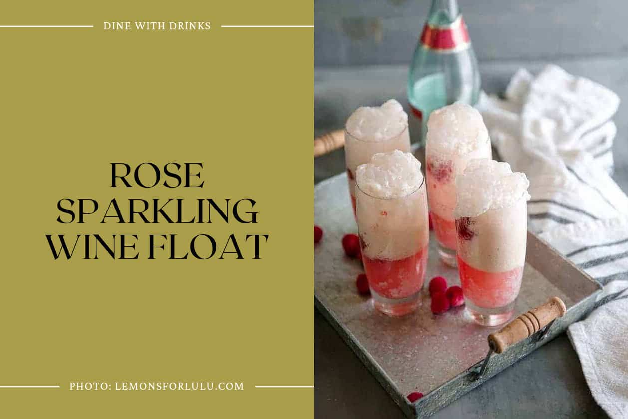 Rose Sparkling Wine Float