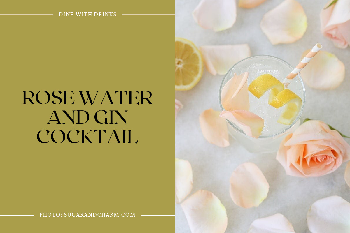 Rose Water And Gin Cocktail
