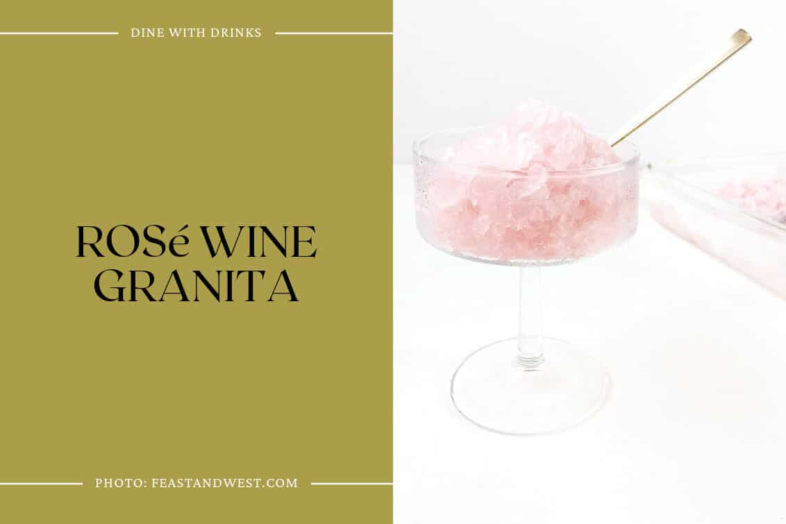 Rosé Wine Granita